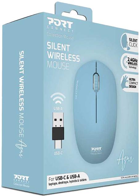 Port 2.4GHz Collection II Azur Wireless Mouse