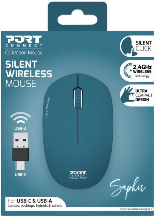 Port 2.4GHz Collection II Sapphire Wireless Mouse
