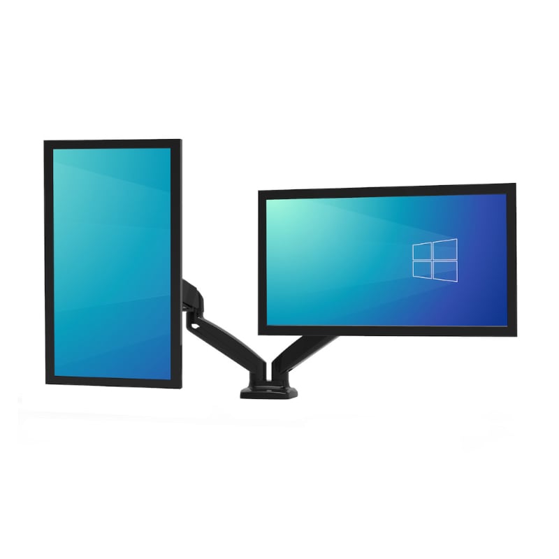 Port Dual-Screen Vesa Mountable up to 32" Desk Monitor Arm
