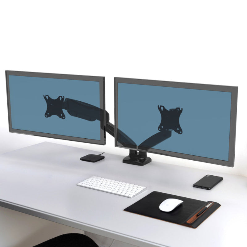 Port Dual-Screen Vesa Mountable up to 32" Desk Monitor Arm