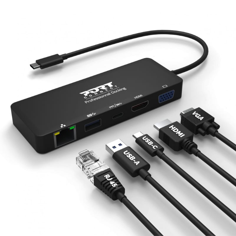 Port 85W USB-C Universal Travel Docking Station
