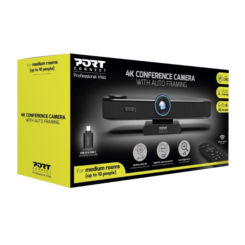 Port 30Hz 4K Auto Framing Conference Cam