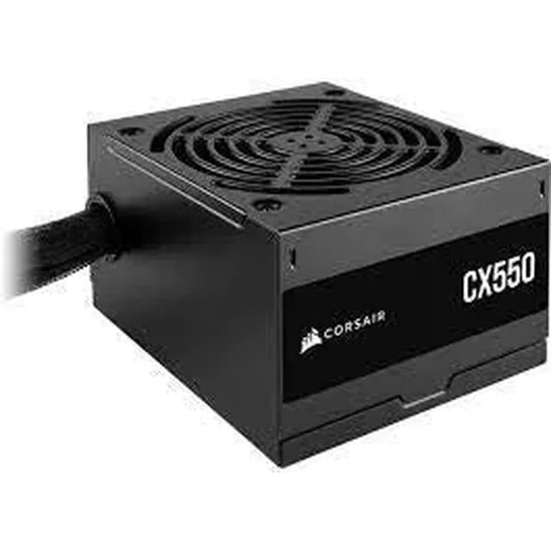 Corsair CX550 - 550 Watt 80 PLUS Bronze; 5yr Warranty; ATX (1); EPS (1); PCI-E (2); 4-Pin Peripheral (2); SATA (3).