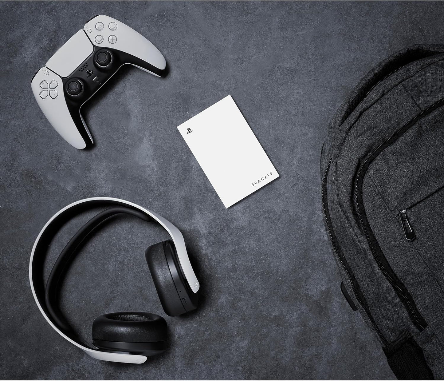 Seagate Game Drive for PS4/PS5 – 5 TB Portable External HDD, USB 3.0 in stylish white, perfect for gamers on the go.