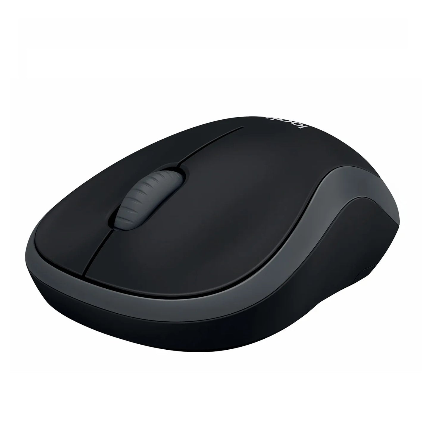 Logitech Wireless Mouse M185 (Black & Swift Grey) Nano USB receiver 3 buttons optical tracking with wheel 10m range 12-month bat