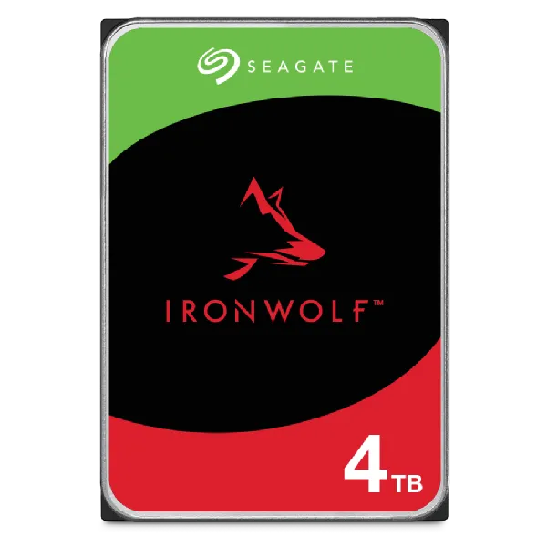 Seagate IronWolf 4TB NAS Internal Hard Drive – 3.5" SATA III, 5400RPM, CMR, 256MB Cache, 24/7 Use | Seagate
