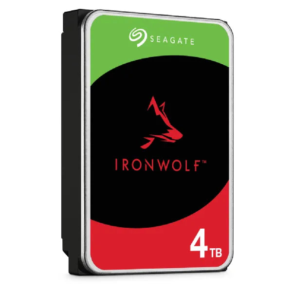 Seagate IronWolf 4TB NAS Internal Hard Drive – 3.5" SATA III, 5400RPM, CMR, 256MB Cache, 24/7 Use
