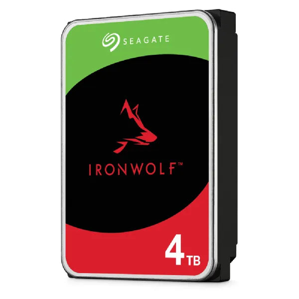 Seagate IronWolf 4TB NAS Internal Hard Drive – 3.5" SATA III, 5400RPM, CMR, 256MB Cache, 24/7 Use