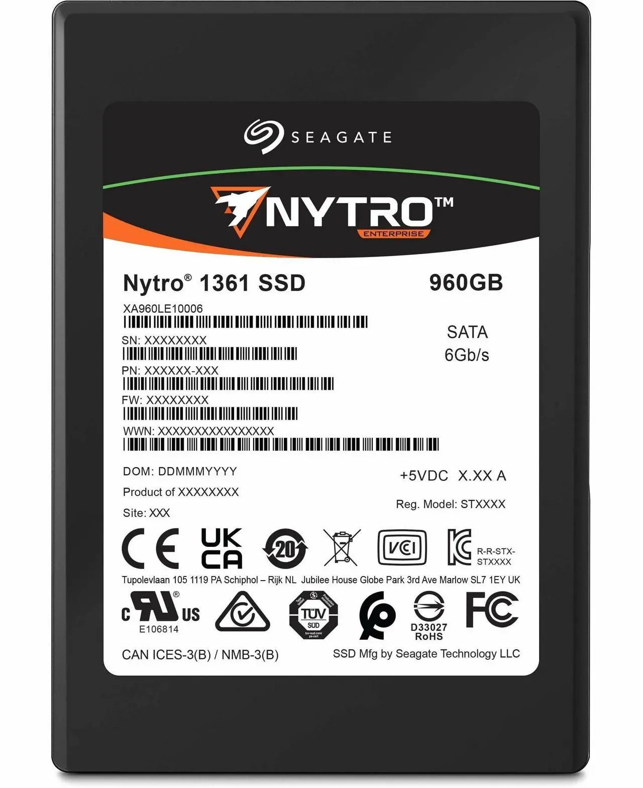 Seagate Nytro 1361 960GB SSD – 2.5" Internal Drive, SATA 6Gb/s, Enterprise-Class, XA960LE10006 by Seagate