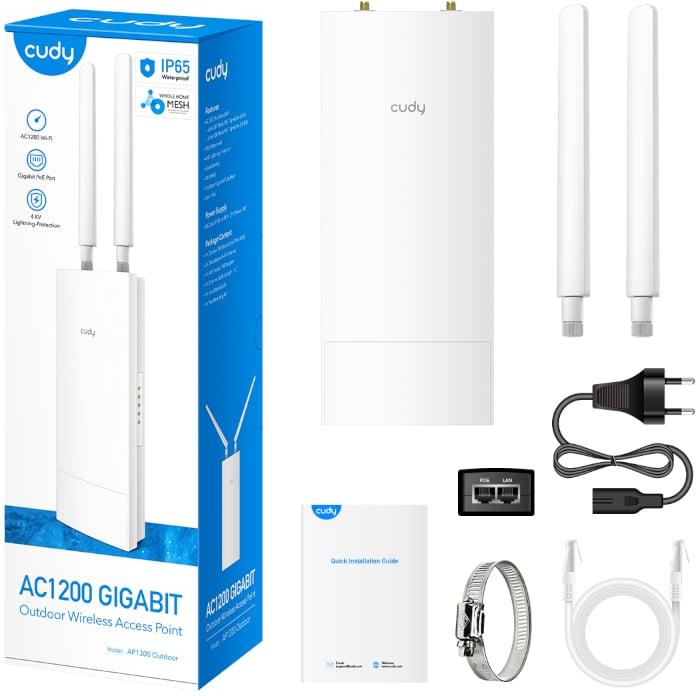 Cudy AC1200 Gigabit Dual Band Ceiling Access Point
- Outdoor