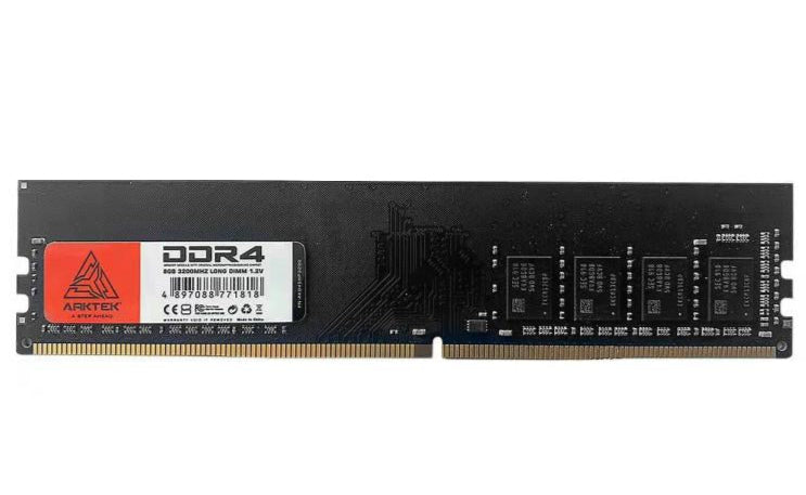Arktek Memory 8GB DDR4-3200MHz DIMM RAM Module for PC Desktop - AKD4S8P3200