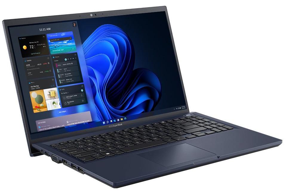Asus Expertbook 15.6-inch i5 Business Laptop showcasing sleek design and Windows 11 Pro features for productivity.