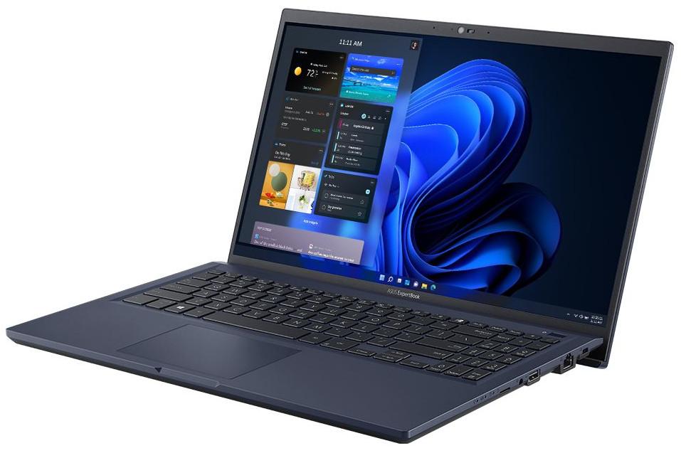 Asus Expertbook 15.6-inch i5 Business Laptop showcasing sleek design and Windows 11 Pro features for productivity.