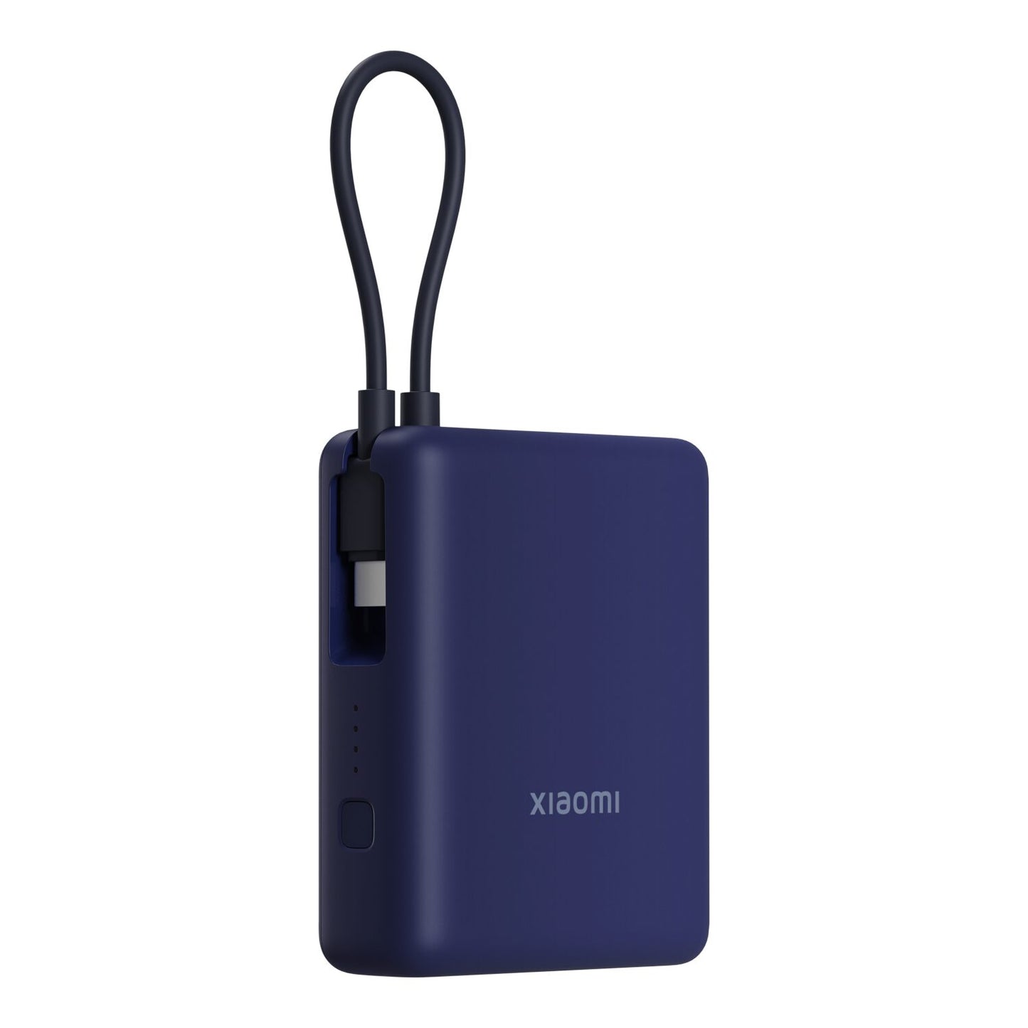 Xiaomi 33W Power Bank 10000 (Integrated Cable) - Blue, designed for fast and portable charging on the go.