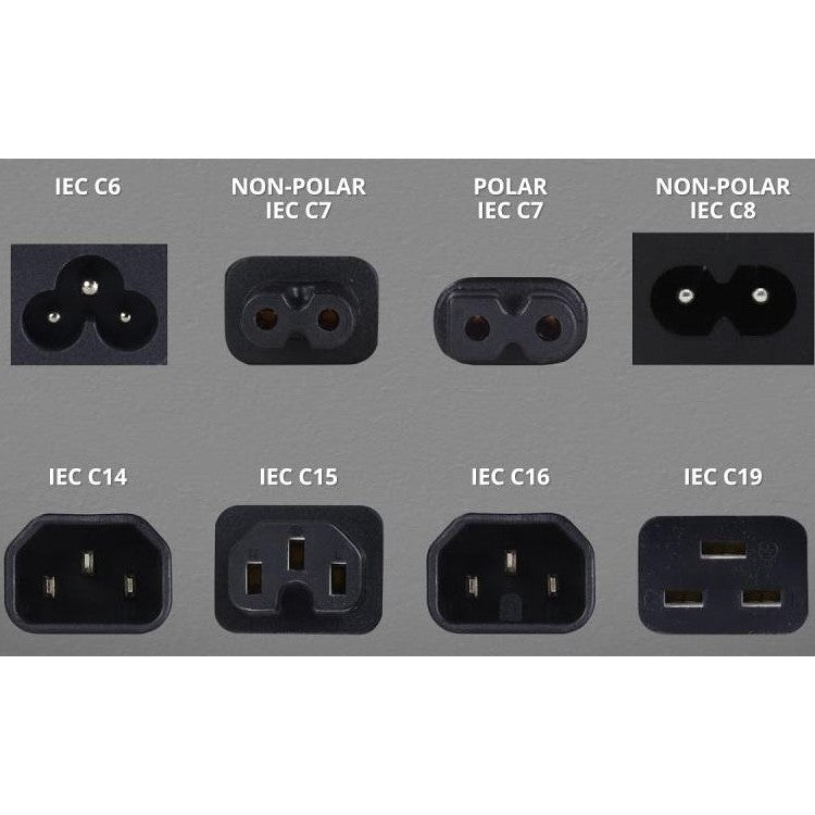 CAB024 IEC C14 to C15 power cable detail view