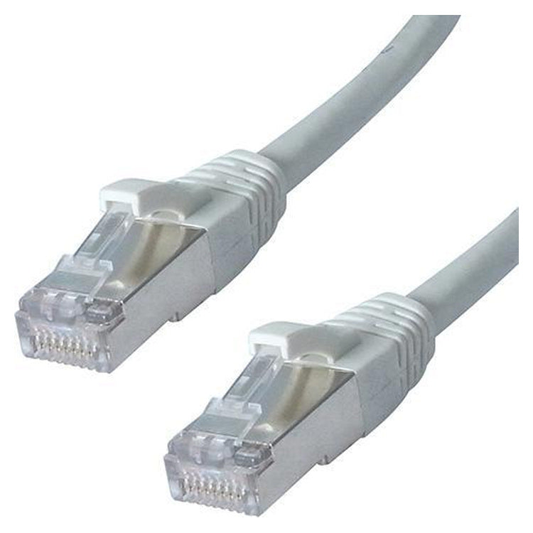 MicroWorld Cat6 Network Flylead 30m – Light Grey – product view