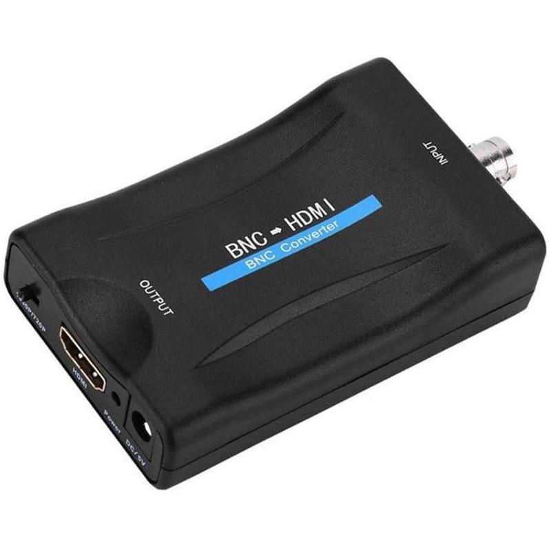 Composite BNC and Audio Input to HDMI Output Adapter with 720P/1080P Switch