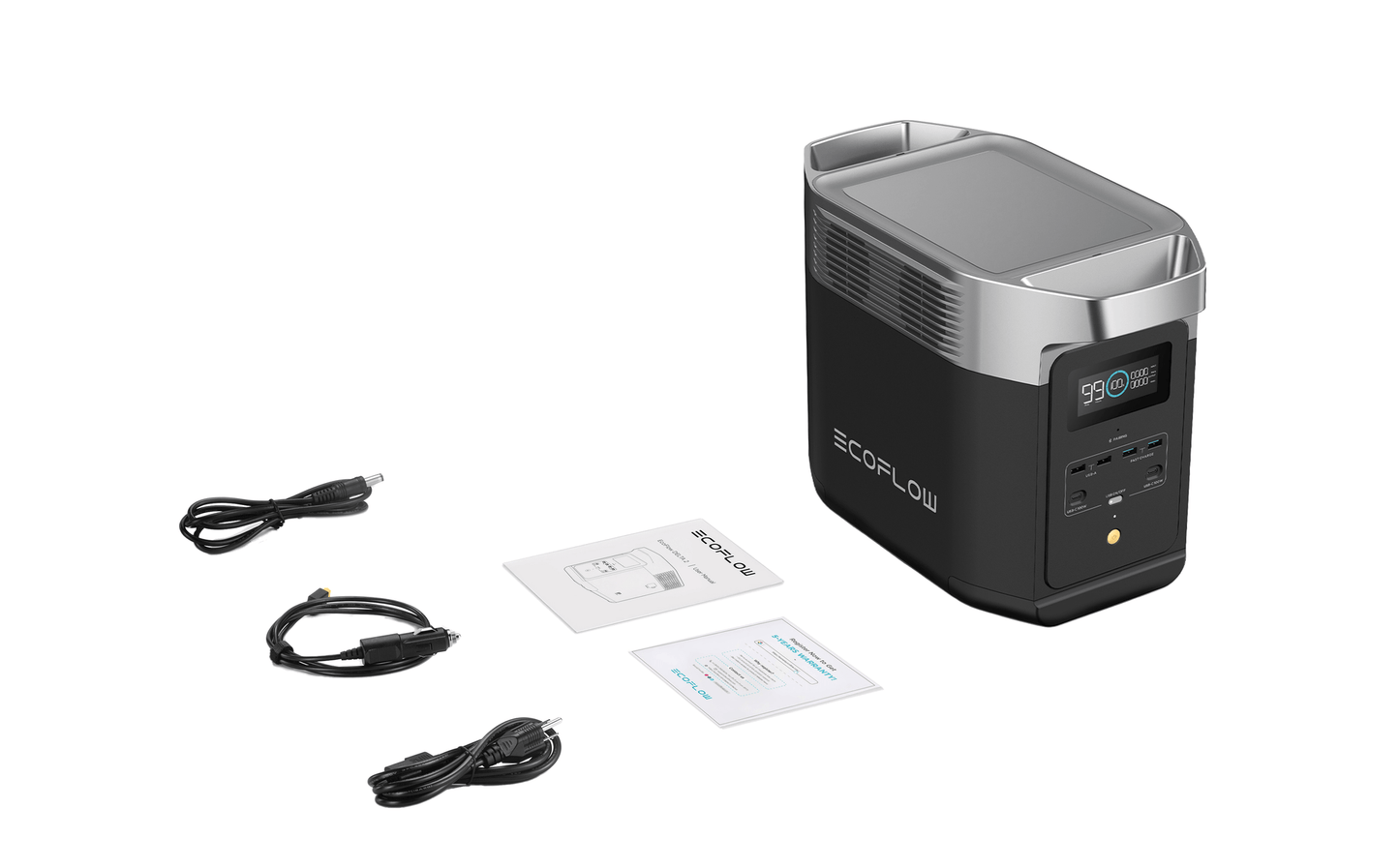 PRE-Loved EcoFlow DELTA 2 Portable Power Station – 1024Wh, 1800W, Solar Ready, Fast Charging for reliable energy on the go.