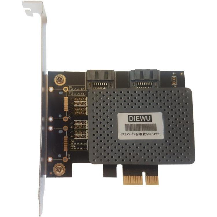 Dual SATA 3.0 PCI-E Expansion adaptor Card by MicroWorld Brand - PCIE001
