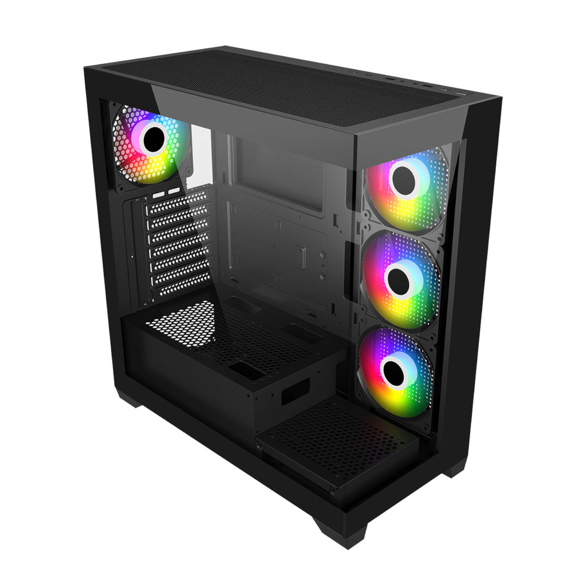 FSP M340 ARGB ATX Gaming Chassis - Black