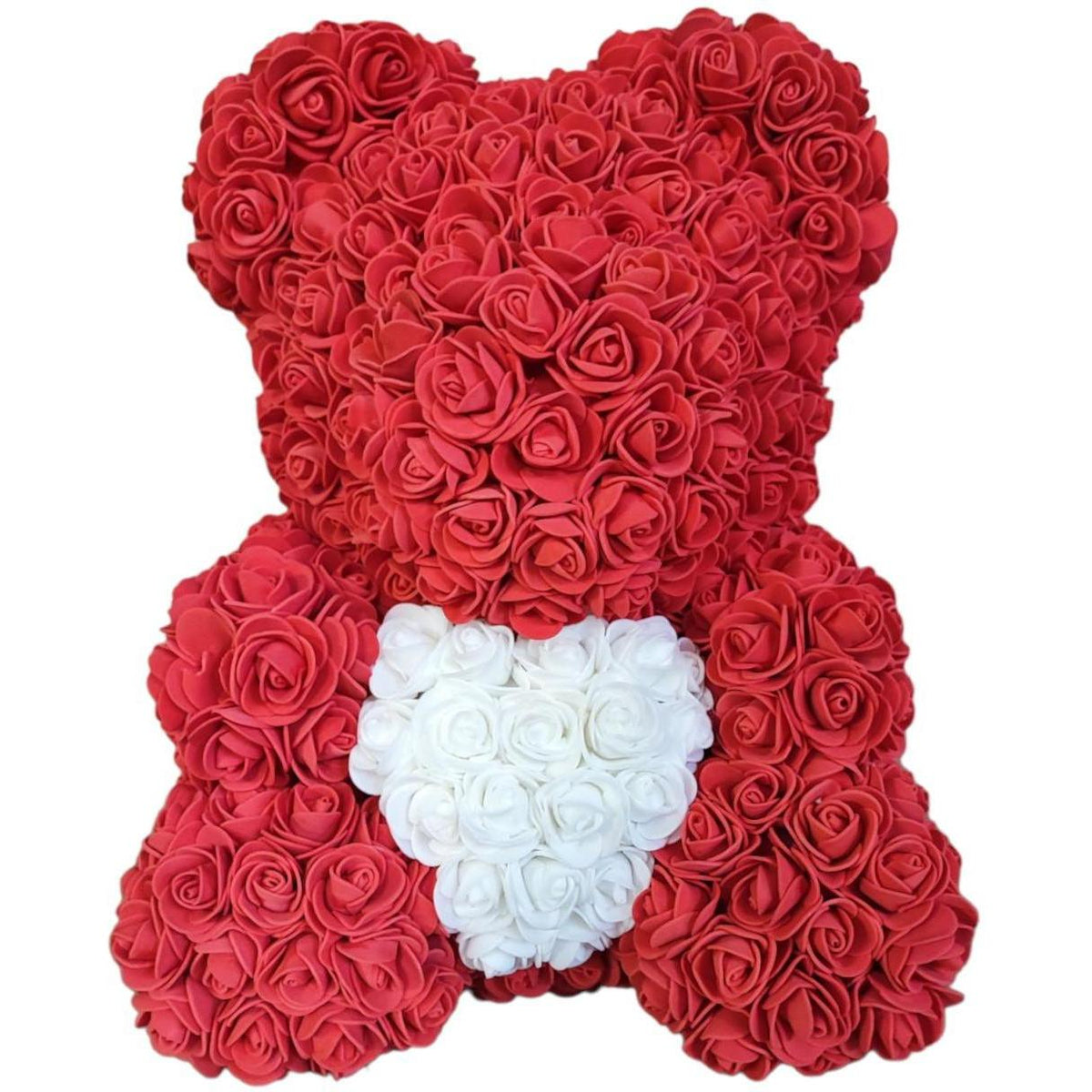 Forever Teddy Bear 40cm Tall Collectable Foam Rose Bear in A Giftbox - VTS-TB40-RW, a perfect gift for any occasion.