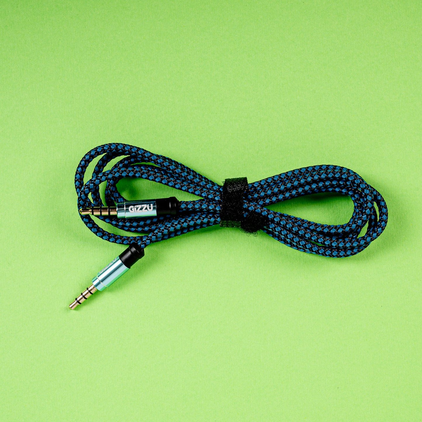 Gizzu 3.5mm AUX Cable 1.5m - Black/Blue