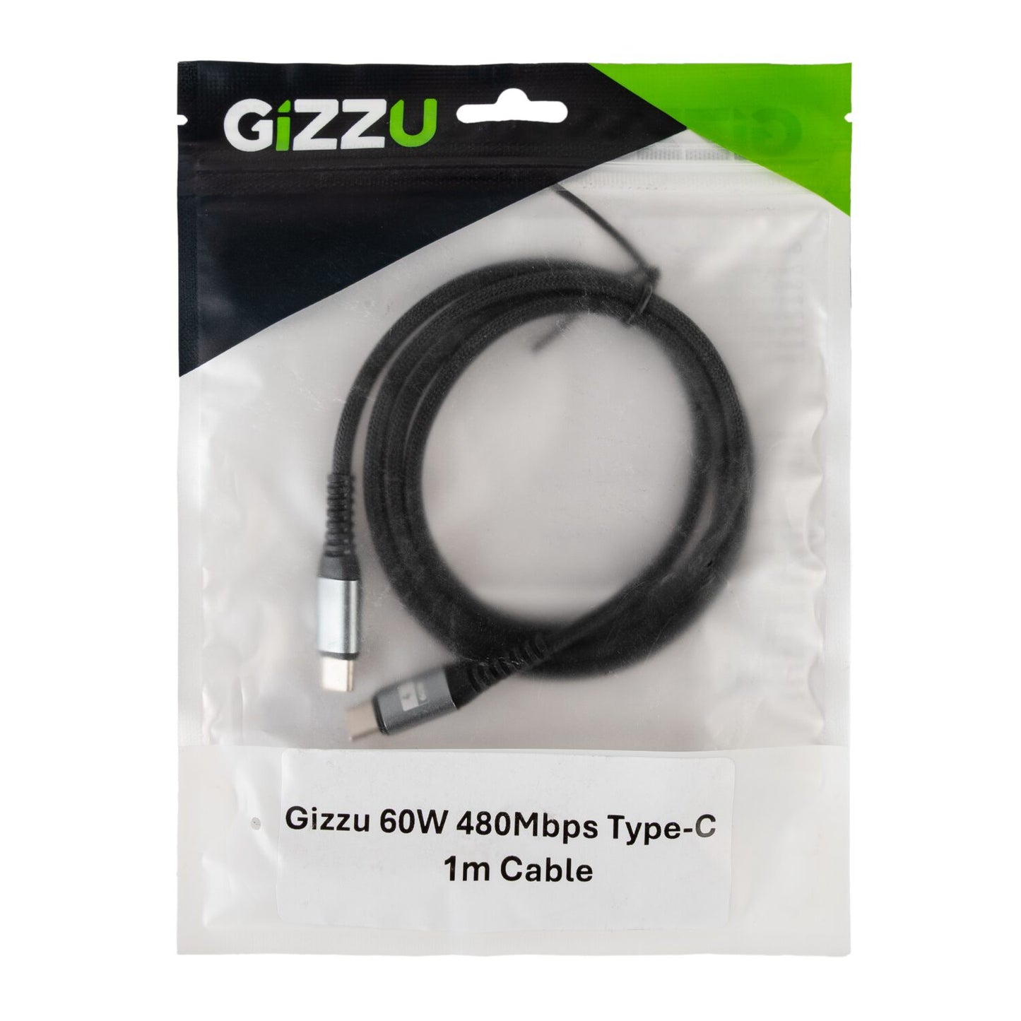 GIZZU 60W 480Mbps Type-C 1m Cable