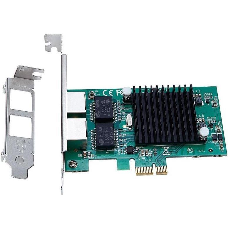 Intel 82575 Dual-Port Gigabit Ethernet PCI-Express I/O Card - 2 x RJ45 Standard - TXA020