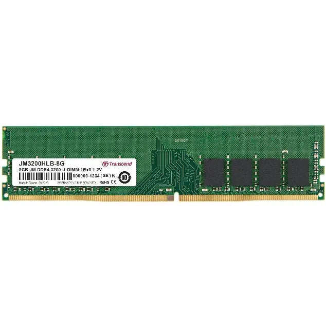 Transcend DDR4 RAM module on a white background