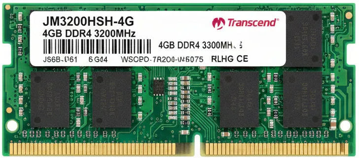 Transcend DDR4 SODIMM memory module on a white background
