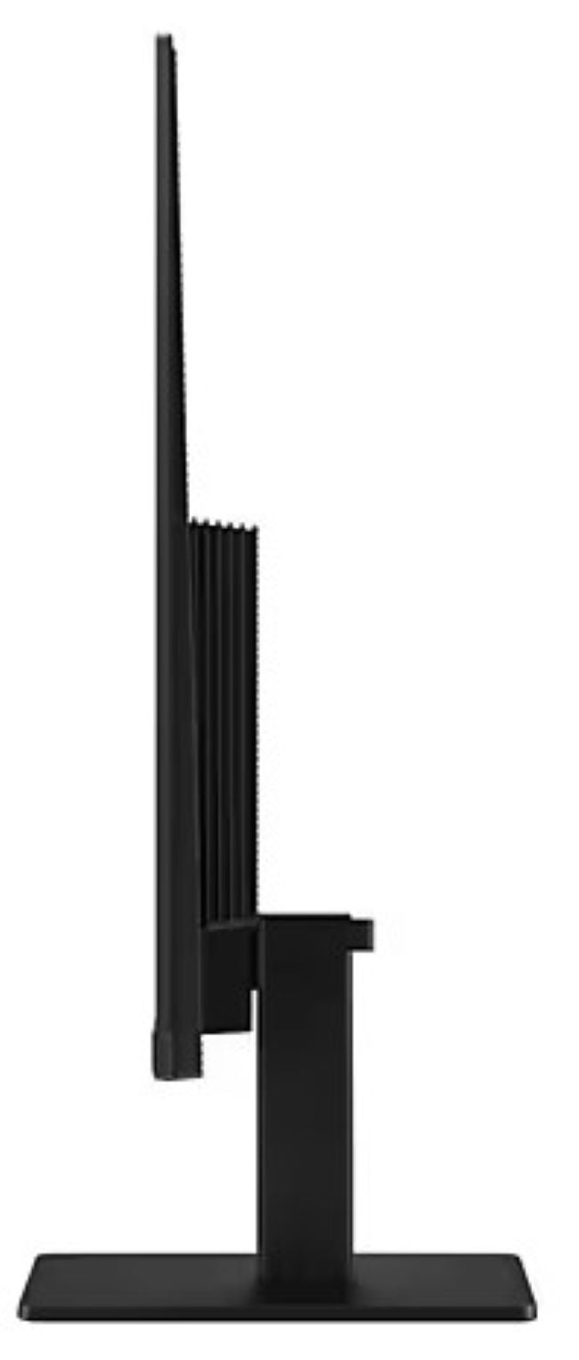 Samsung LS27D300GA 27'' FHD IPS Monitor; Borderless Design, showcasing a sleek profile for enhanced workspace aesthetics.