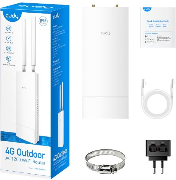 Cudy AC1200 WiFi 4G LTE Cat4 Outdoor Router