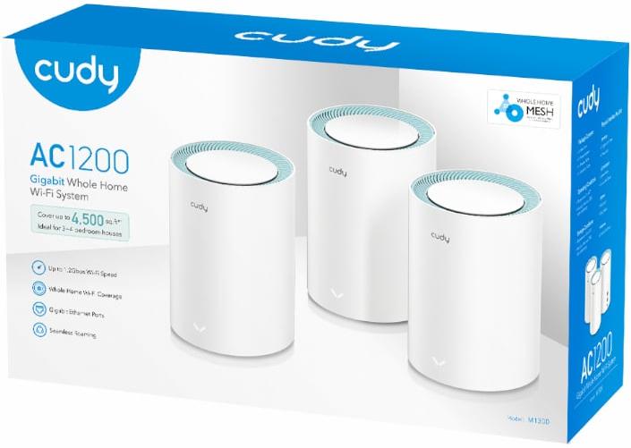 Cudy AC1200 Wi-Fi Mesh Kit 3 Pack With Gigabit