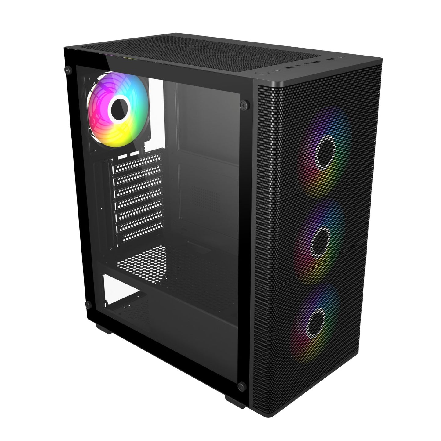 FSP M220 ATX Mid Tower Gaming Chassis - Black