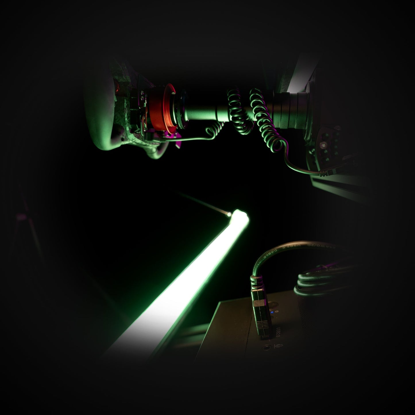 The adapter displayed attached to a SIMAGIC GT Neo wheel.