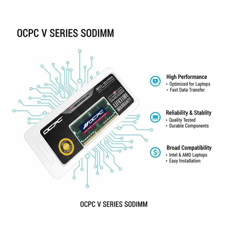 OCPC 8GB DDR3 1600MHz CL11 SO-DIMM Laptop RAM