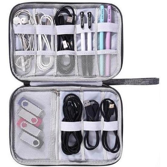 MicroWorld Electronics Organizer Storage Pouch and Travel Bag - BAG0 Black