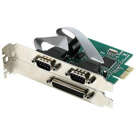 MicroWorld PCI-Express Low Profile Expansion Card with 2 Serial and 1 Parallel Ports for Computers - 2SIP-ELP