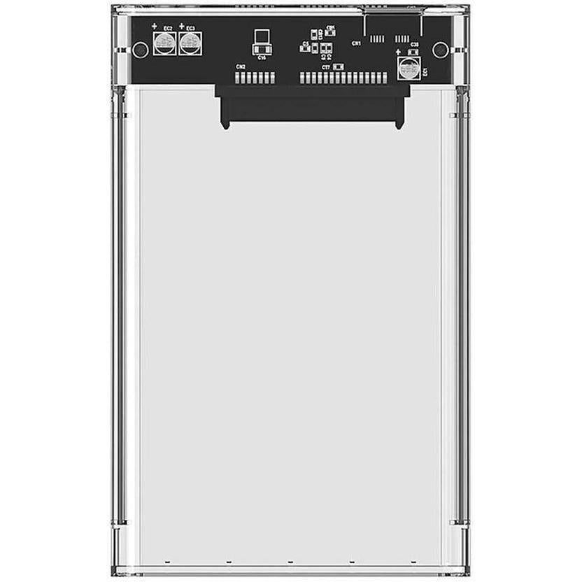 MicroWorld USB3 External 2.5" Hard Drive Enclosure Clear - K104