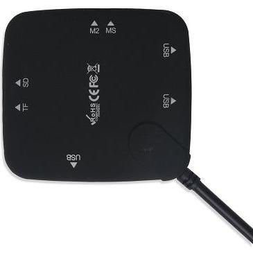 MicroWorld USB 3.0 Card Reader for Fast Data Transfer and Storage Expansion - USBCRD