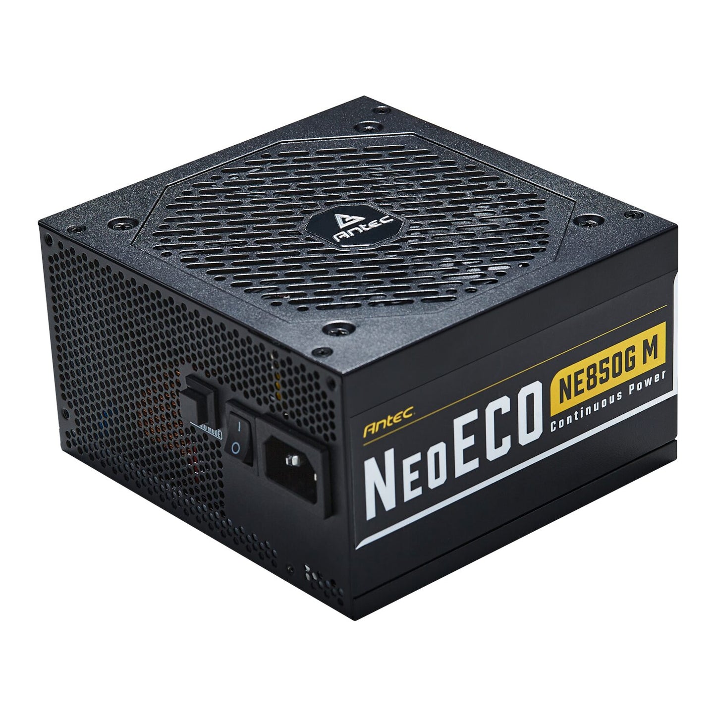 Antec NeoECO Gold Modular 850W Power Supply Unit (80 PLUS® Gold, PCIe 5.0 Ready, Full Modular) with sleek design.