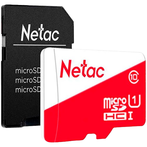 Netac ECO 8 GB microSDHC Card with Adapter – Class 10, 30 MB/s Read, Compact for everyday storage needs.