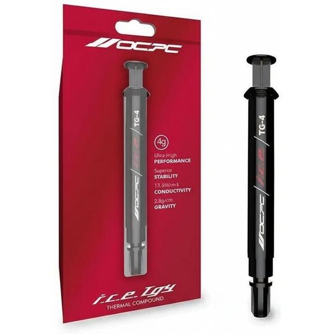 Thermal paste 4-pack syringe front view.