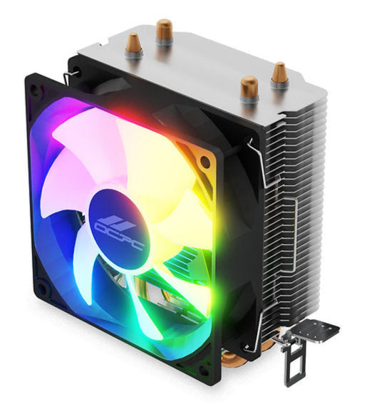 Upgrade your setup with the Ocpc Ice-90 RGB CPU Air Cooler 90MM Black - OCCICE90RBK, perfect for gamers and PC enthusiasts.