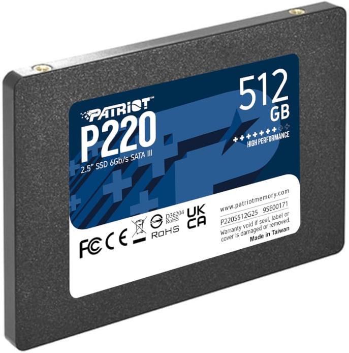 Patriot P220 512GB 2.5" SSD