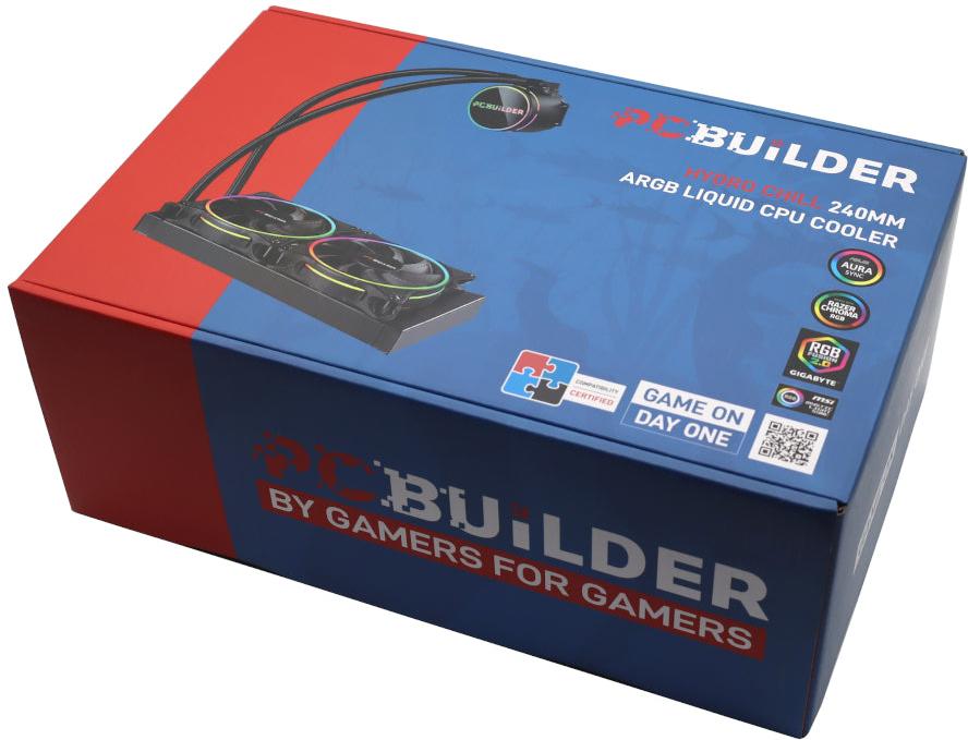 PCBuilder Hydro Chill 240MM AIO Liquid CPU Cooler ARGB