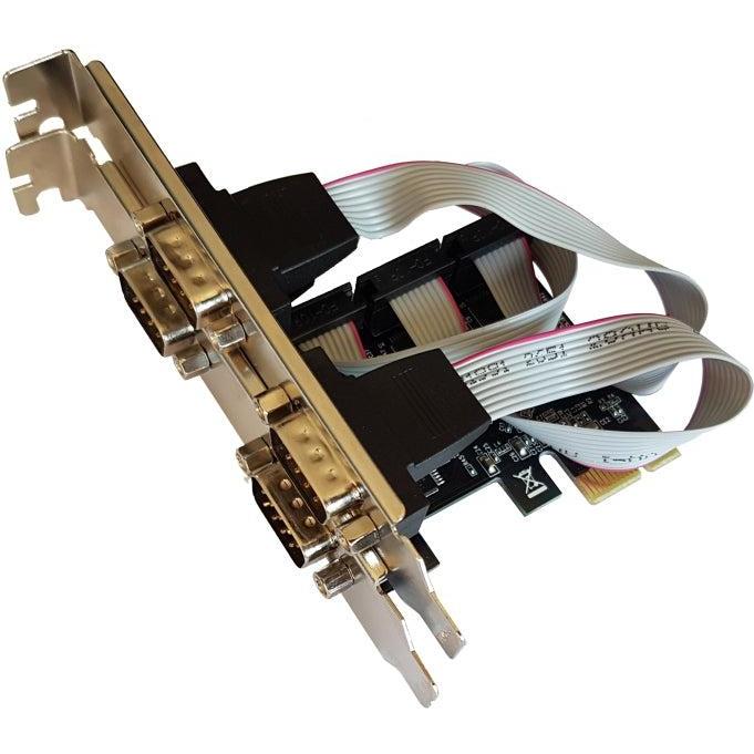 PCIe to 4-port Serial (RS232) Interface Expansion Card - 4SIP-E