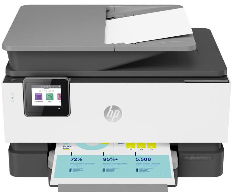 PRE-Loved HP Officejet Pro 9013 - 1KR49B - All-In-One Wireless Colour Inkjet Printer - 4-in-1 Multifunction with ADF