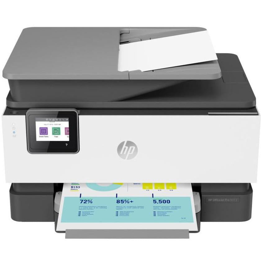 PRE-Loved HP Officejet Pro 9013 - 1KR49B - All-In-One Wireless Colour Inkjet Printer - 4-in-1 Multifunction with ADF
