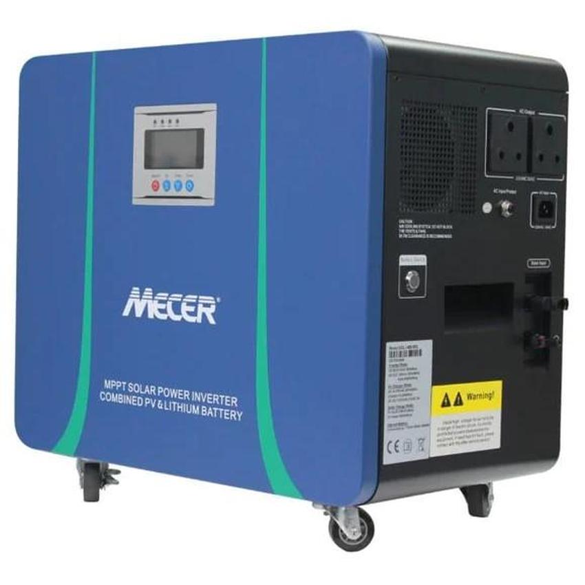 PRE-Loved MECER SOL-I-BB-M2L - 2KVA Trolley Inverter with 100Ah Lithium Battery and 820W MPPT Solar Charger